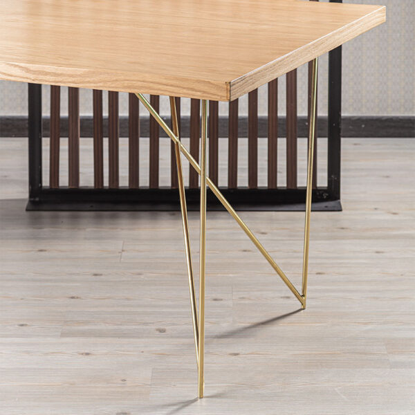 MESA DE COMEDOR LENER BASE LATONADA - Imagen 2
